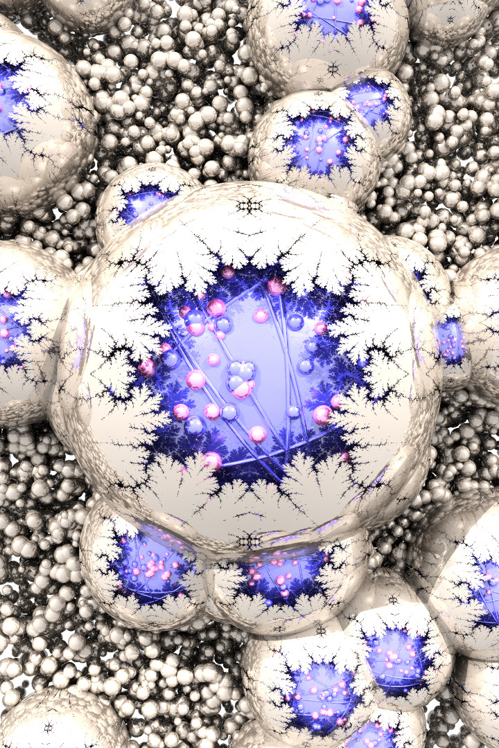 POV-Ray rendered fractal mapped image
