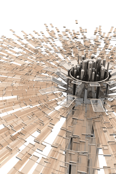 POV-Ray rendered Communication Node image